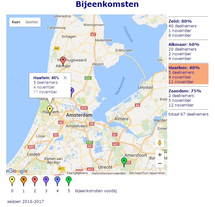 Google Maps applicatie voor locaties